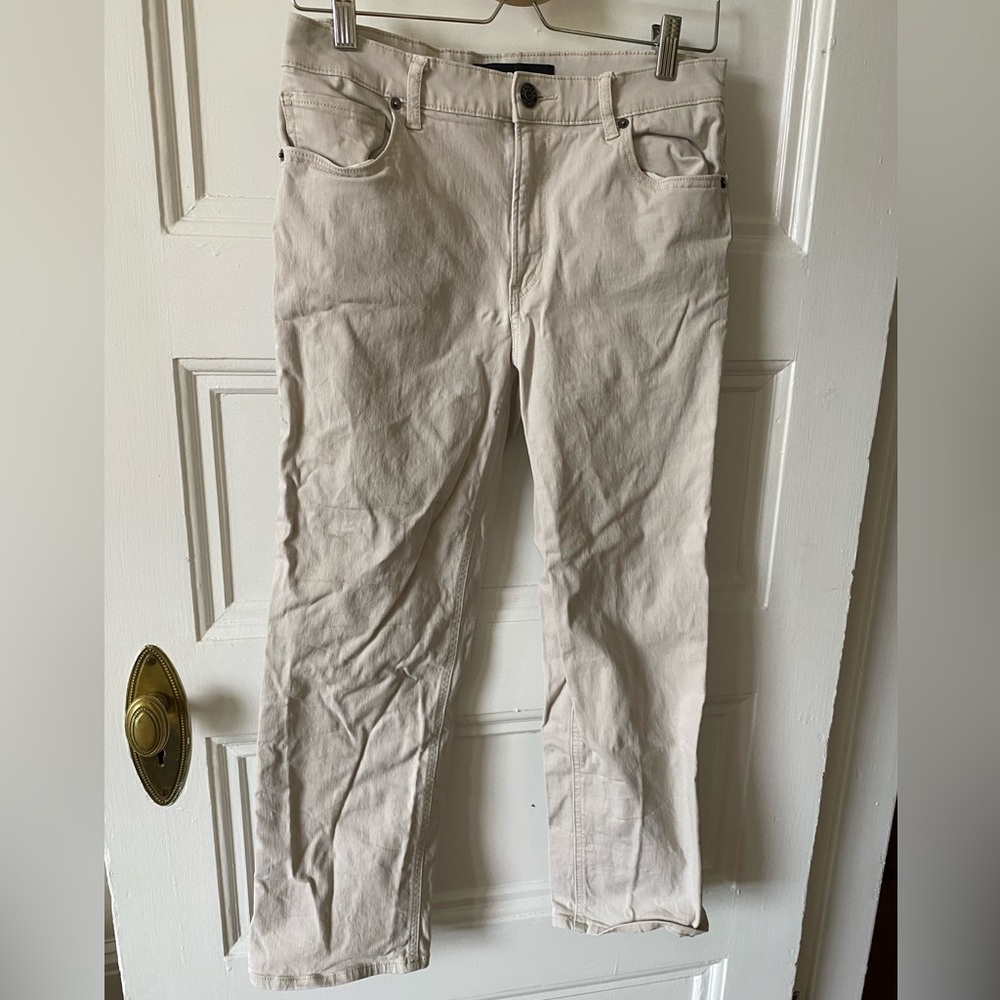 🌻Express Straight Cropped High Waisted Khakis